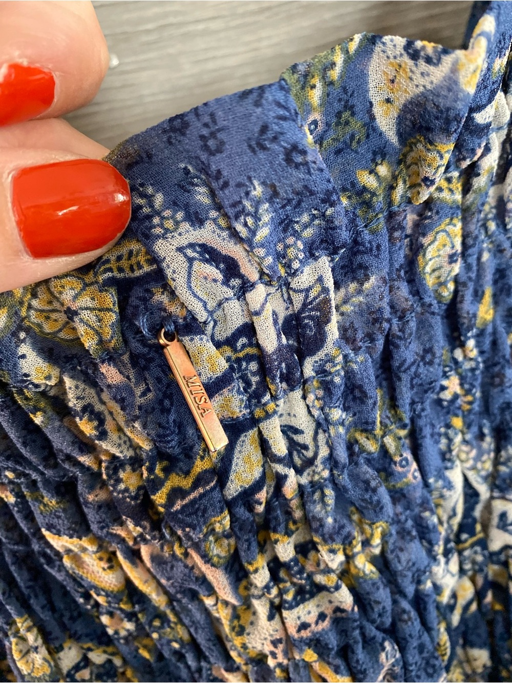 MISA Smocked Ruffle Top - Picture 8 of 8